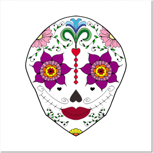 Mexican Sugar Skull Posters and Art